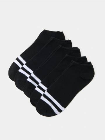 Короткі шкарпетки, 5 пар - чорний Короткі шкарпетки, 5 пар - чорний
