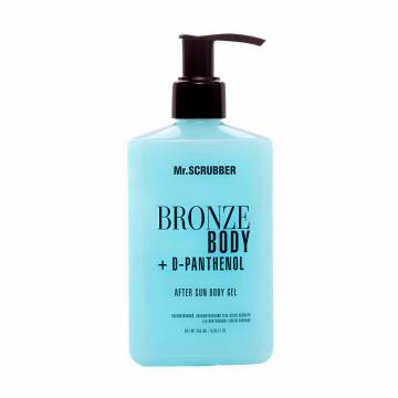 Успокаивающий увлажняющий гель после загара Mr.Scrubber Bronze Body D-Panthenol After Sun Body Gel, 265 мл Успокаивающий увлажняющий гель после загара Mr.Scrubber Bronze Body D-Panthenol After Sun Body Gel, 265 мл