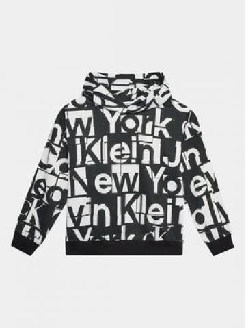 Calvin Klein Jeans Світшот Grid IB0IB01942 Чорний Regular Fit Calvin Klein Jeans Світшот Grid IB0IB01942 Чорний Regular Fit