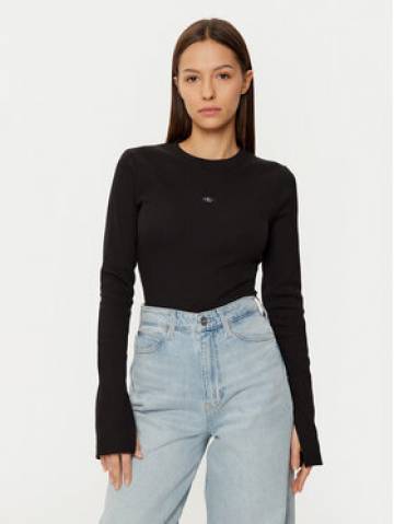 Calvin Klein Jeans Блузка J20J224760 Чорний Slim Fit Calvin Klein Jeans Блузка J20J224760 Чорний Slim Fit