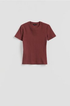 Reserved - Футболка в смужку - коричневий - 366JX-88X