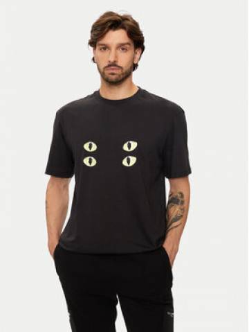 Hugo Футболка Dombreo 50530203 Чорний Regular Fit Hugo Футболка Dombreo 50530203 Чорний Regular Fit