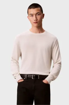 Мужской белый джемпер SUPIMA Белый L Calvin Klein LV040BM343