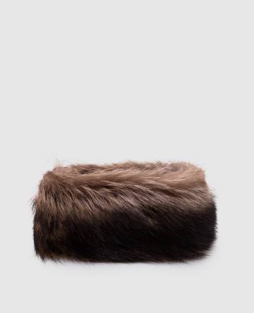 Коричневая повязка из меха сурка Коричневая повязка из меха сурка