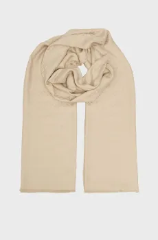 Женский бежевый шарф с узором MONOGRAM Бежевый ONESIZE Tommy Hilfiger AW0AW17789