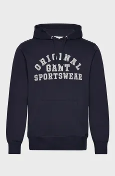 Мужское темно-синее худи ORIGINAL GRAPHIC Синий S Gant 2007081