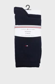 Женские темно-синие носки (2 пары) CASUAL Синий 35-38 Tommy Hilfiger 371221