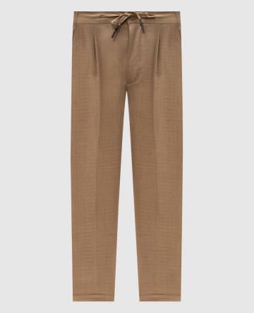 Коричневые брюки с шерстью Коричневые брюки с шерстью