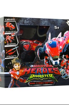 Динозавр-трансформер Dinoster Мега Дино-Страйк Раптор, от 5 лет, 21*11*18 см (EU580805)