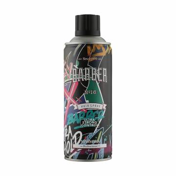 Спрей для укладки волос Marmara Barber Hair Spray N16 Ultra Strong Control, экстрасильная фиксация, 400 мл Спрей для укладки волос Marmara Barber Hair Spray N16 Ultra Strong Control, экстрасильная фиксация, 400 мл