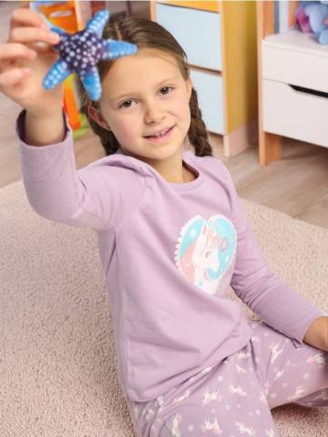 Піжамний комплект із двох предметів - Фіолетовий Піжамний комплект із двох предметів - Фіолетовий