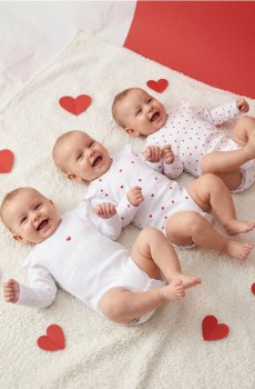 Бавовняне боді 3 pack - білий