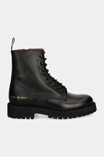 Полусапожки Common Projects Combat женские цвет чёрный на плоском ходу 6180 Полусапожки Common Projects Combat женские цвет чёрный на плоском ходу 6180