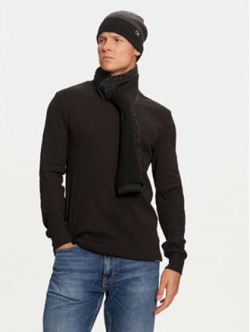 Calvin Klein Набір Шарф і Шапка Gs Ck Monogram Beanie + Scarf K50K512390 Чорний Calvin Klein Набір Шарф і Шапка Gs Ck Monogram Beanie + Scarf K50K512390 Чорний