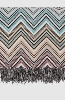 Плед Perseo из шерсти и кашемира в узор