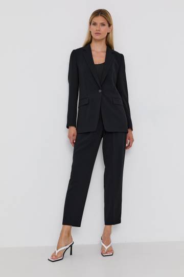 Пиджак Boss цвет чёрный однобортный гладкий Пиджак Boss цвет чёрный однобортный гладкий