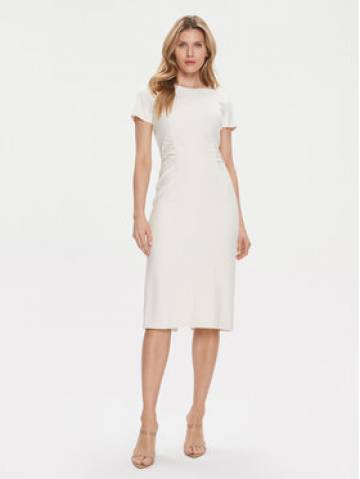 Boss Коктейльна сукня Dakela 50506992 Écru Slim Fit Boss Коктейльна сукня Dakela 50506992 Écru Slim Fit