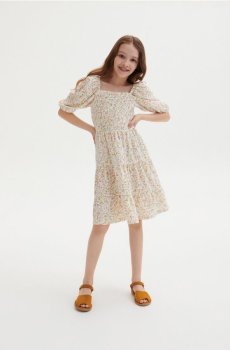 Reserved - Сукня з візерунком - кремовий - 5219S-01X