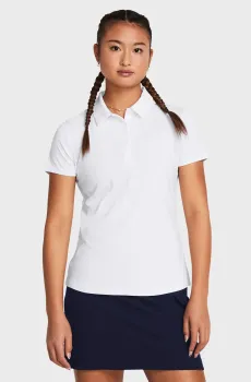 Женское белое поло UA Playoff SS Polo Белый L Under Armour 1383612-100