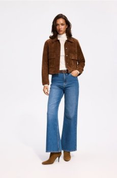 Reserved - Джинси wide leg з додаванням ліоцелу - синій - 514LC-55J