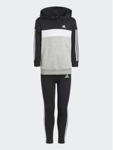 adidas Набір світшот і легінси Tiberio 3-Stripes Colorblock Fleece IJ6327 Чорний Slim Fit adidas Набір світшот і легінси Tiberio 3-Stripes Colorblock Fleece IJ6327 Чорний Slim Fit