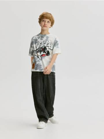 Reserved - Бавовняна футболка Mickey Mouse - кремовий - 295GS-01X Reserved - Бавовняна футболка Mickey Mouse - кремовий - 295GS-01X
