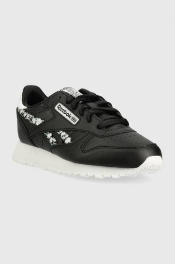 Детские кроссовки Reebok Classic CL LTHR цвет чёрный Детские кроссовки Reebok Classic CL LTHR цвет чёрный