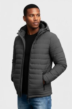 Куртка темно-серая демисезонная  SB-26217-atlantic-dark-grey