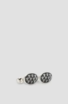 Мужские серебристые запонки Серебряный ONESIZE Karl Lagerfeld 582186.805702;990
