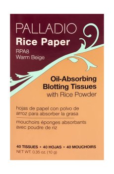 Матирующие салфетки для лица Palladio Rice Paper Oil-Absorbing Blotting Tissues, RPA8 Warm Beige, 40 шт