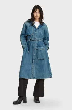 Женский синий джинсовый тренч Синий M G-Star RAW D26217,D776