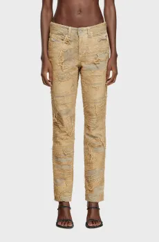 Женские бежевые джинсы 1992 D-JIANN-FSG Бежевый 26 Diesel A18165 007AZ