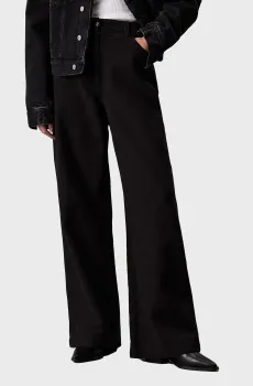 Женские черные брюки RELAXED FLANNEL Черный 26 Calvin Klein Jeans J20J224964