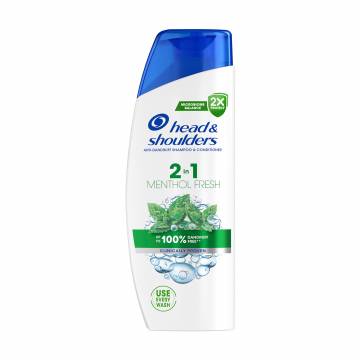 Шампунь против перхоти Head & Shoulders Ментол, 2-в-1, 330 мл Шампунь против перхоти Head & Shoulders Ментол, 2-в-1, 330 мл