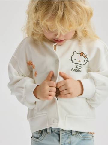 Reserved - Бомбер світшот Hello Kitty - кремовий - 373DB-01X