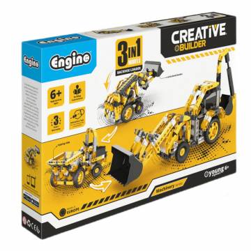 Конструктор Engino Creative Builder Екскаватор 3 в 1 (CB-M30) Конструктор Engino Creative Builder Екскаватор 3 в 1 (CB-M30)
