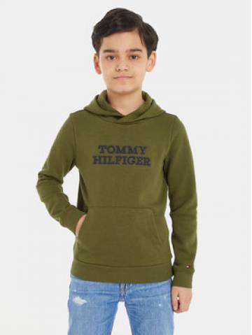 Tommy Hilfiger Світшот Logo KB0KB08500 M Зелений Regular Fit Tommy Hilfiger Світшот Logo KB0KB08500 M Зелений Regular Fit