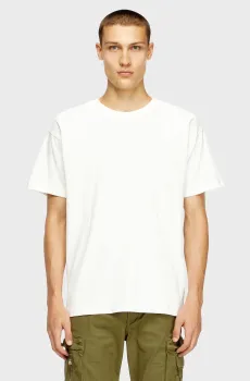 Мужская белая футболка T-NORM-INT Белый L Diesel A19524 0AIJU