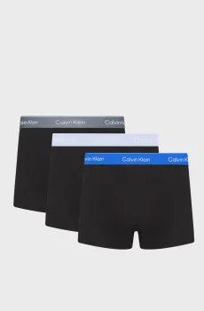 Мужские черные боксеры (3 шт) RELAXED FIT TRUNK Черный M Calvin Klein LV00NB4286