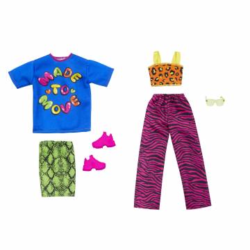 Набір одягу Barbie Два модних образи Леопардовий топ з спідницею (GWF04/HJT36) Набір одягу Barbie Два модних образи Леопардовий топ з спідницею (GWF04/HJT36)