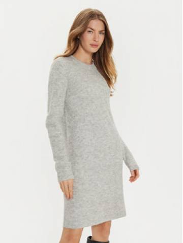 Pieces Трикотажна сукня Ellen 17126082 Сірий Regular Fit Pieces Трикотажна сукня Ellen 17126082 Сірий Regular Fit