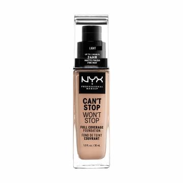 Стойкая тональная основа для лица NYX Professional Makeup Cant Stop Wont Stop Full Coverage Foundation, 05 Light, 30 мл Стойкая тональная основа для лица NYX Professional Makeup Cant Stop Wont Stop Full Coverage Foundation, 05 Light, 30 мл