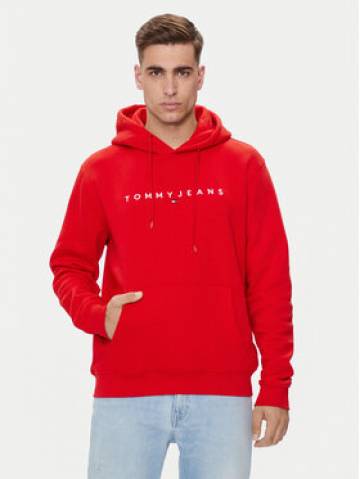 Tommy Jeans Світшот Linear Logo DM0DM17985 Червоний Regular Fit Tommy Jeans Світшот Linear Logo DM0DM17985 Червоний Regular Fit