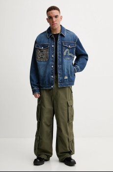 Джинсовая куртка Evisu Sheridan Daicock Printed