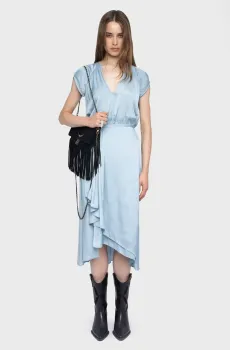 Женское голубое платье Randall Голубой M ZADIG&VOLTAIRE WWDR01358_CLOUD
