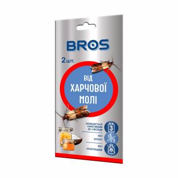 Липкая лента от пищевой моли Bros, 2 шт Липкая лента от пищевой моли Bros, 2 шт