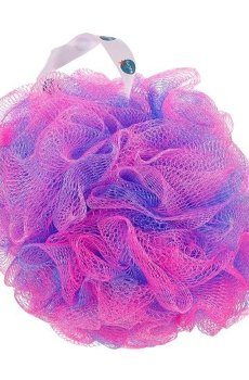 Мочалка Balmy Naturel Bath Pouf XXL синтетическая, экстрабольшая, розовато-фиолетовая (09273-01)