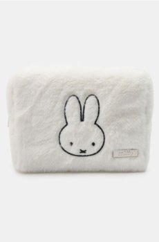 Хутряна косметичка з вишивкою Miffy - білий