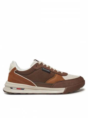 Tommy Hilfiger Снікерcи Retro Runner Mix Rwb FM0FM05371 Коричневий Tommy Hilfiger Снікерcи Retro Runner Mix Rwb FM0FM05371 Коричневий