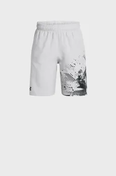 Детские светло-серые шорты UA Tech Woven Graphic Short Серый 8 Under Armour 1390018-011